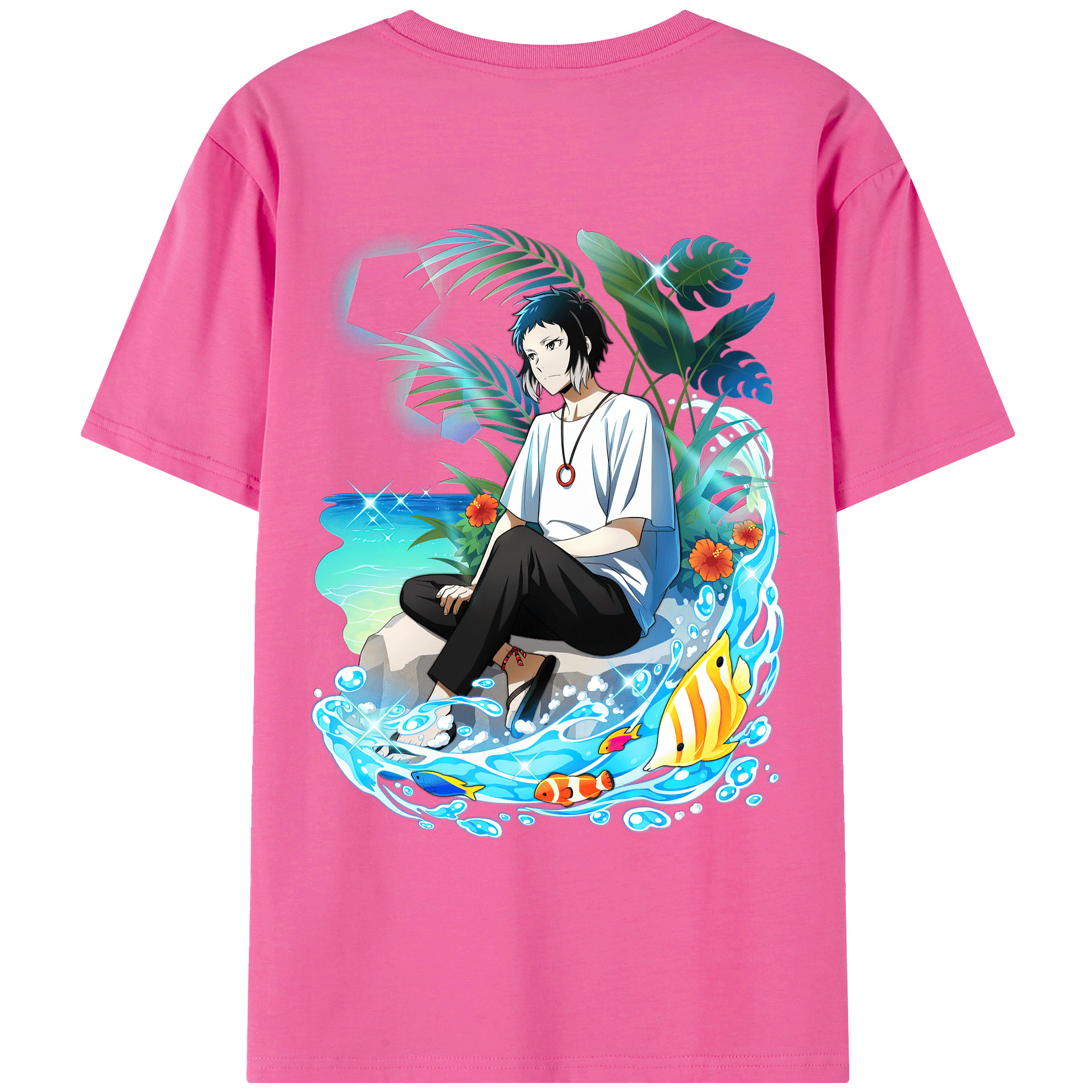 （画像用） 文豪ストレイドッグス Bungo Stray Dogs レディース半袖Tシャツ(バックプリント)